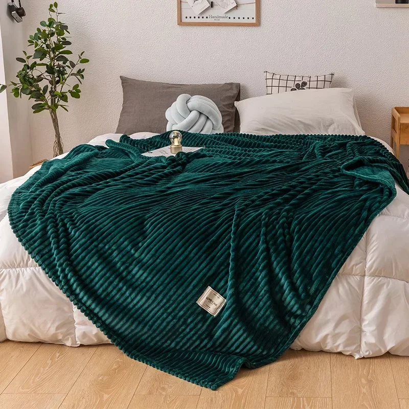 Flanell-Decke | Dicke warme Kuscheldecke aus weichem Flanell für Sofa, Bett und kalte Nächte