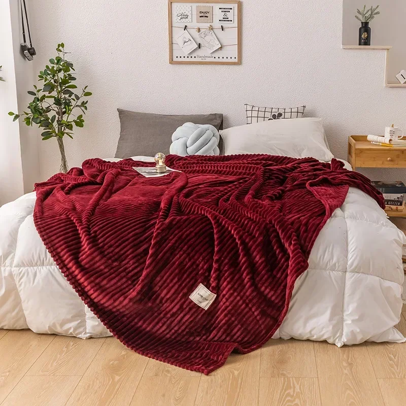 Flanell-Decke | Dicke warme Kuscheldecke aus weichem Flanell für Sofa, Bett und kalte Nächte