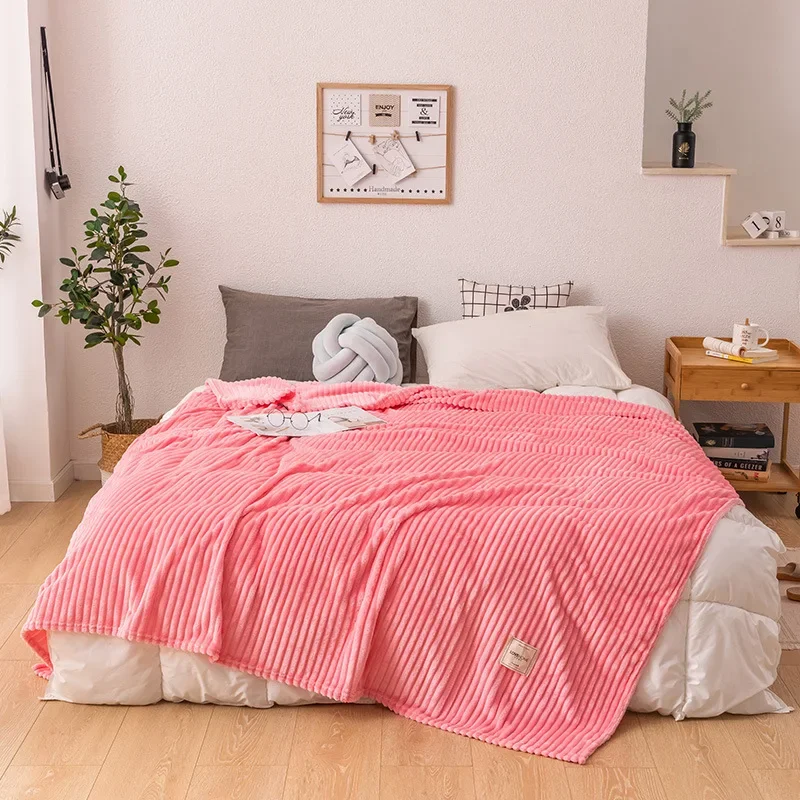 Flanell-Decke | Dicke warme Kuscheldecke aus weichem Flanell für Sofa, Bett und kalte Nächte