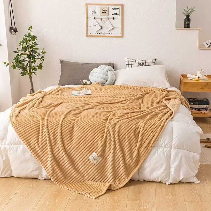Flanell-Decke | Dicke warme Kuscheldecke aus weichem Flanell für Sofa, Bett und kalte Nächte