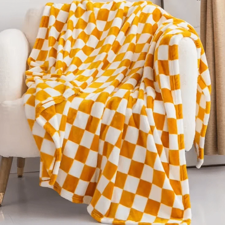 Flanell-Fleece-Decke | Weiche atmungsaktive Kuscheldecke mit Anti-Pilling, 70 × 100 cm