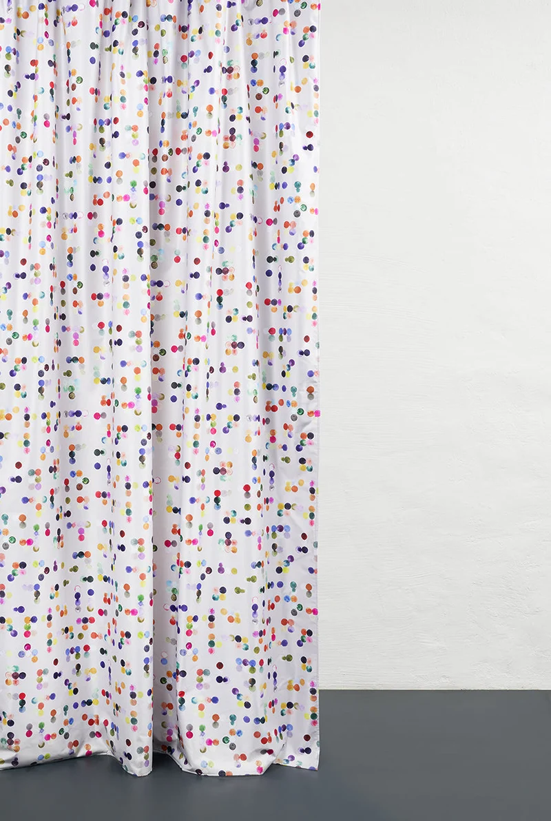 Blackout Curtain "Dotty" by Sophie Probst in Beige Color