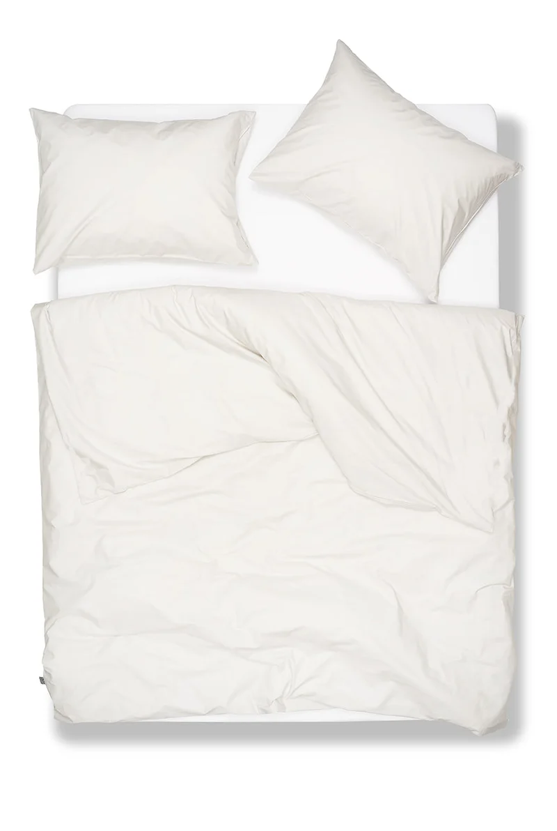 Pima Cotton Percale Bedding in Light Grey Color