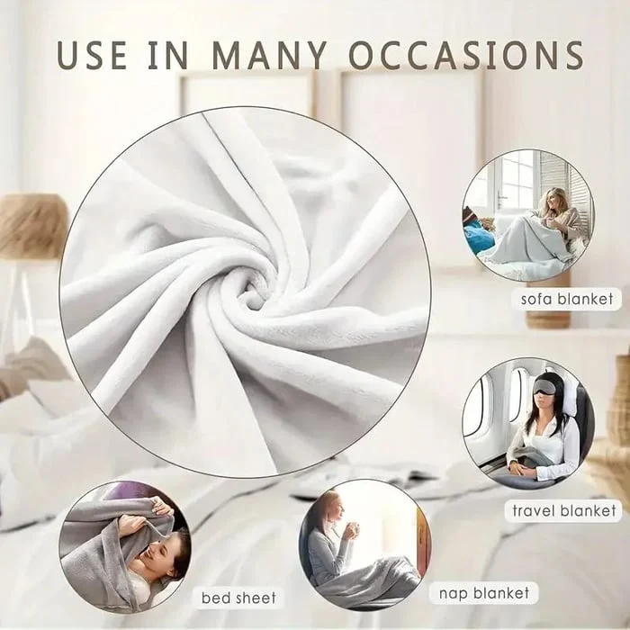 Flanelldecke | Weiche Kuscheldecke mit Hühnermotiv für Sofa, Bett und Sessel