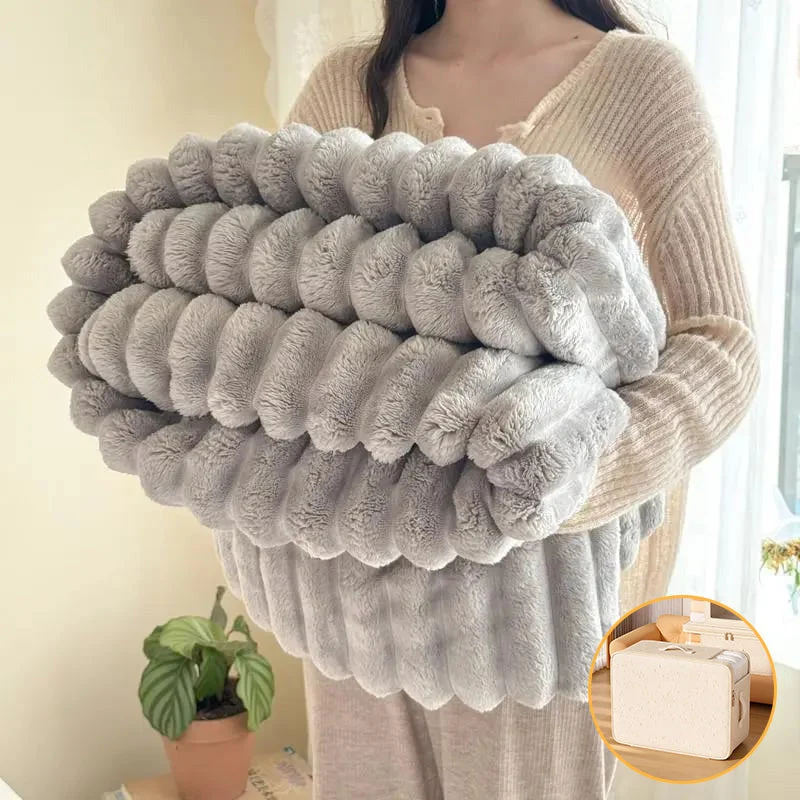 Kuscheldecke | Weiche Plüschdecke für Sofa, Bett und Wohnzimmer