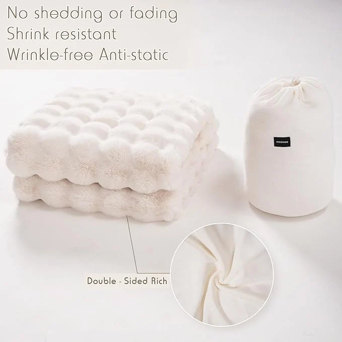 Kuscheldecke | Weiche Plüschdecke für Sofa, Bett und Wohnzimmer