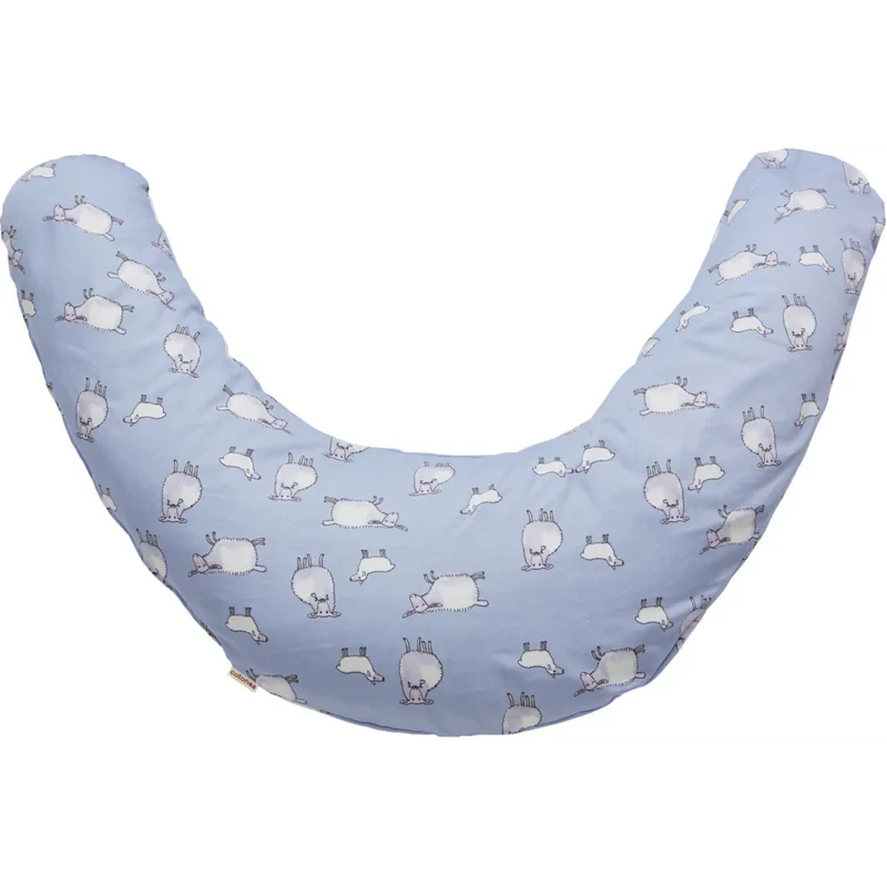 Bio Satin Baby-Stillkissen Schäfchen