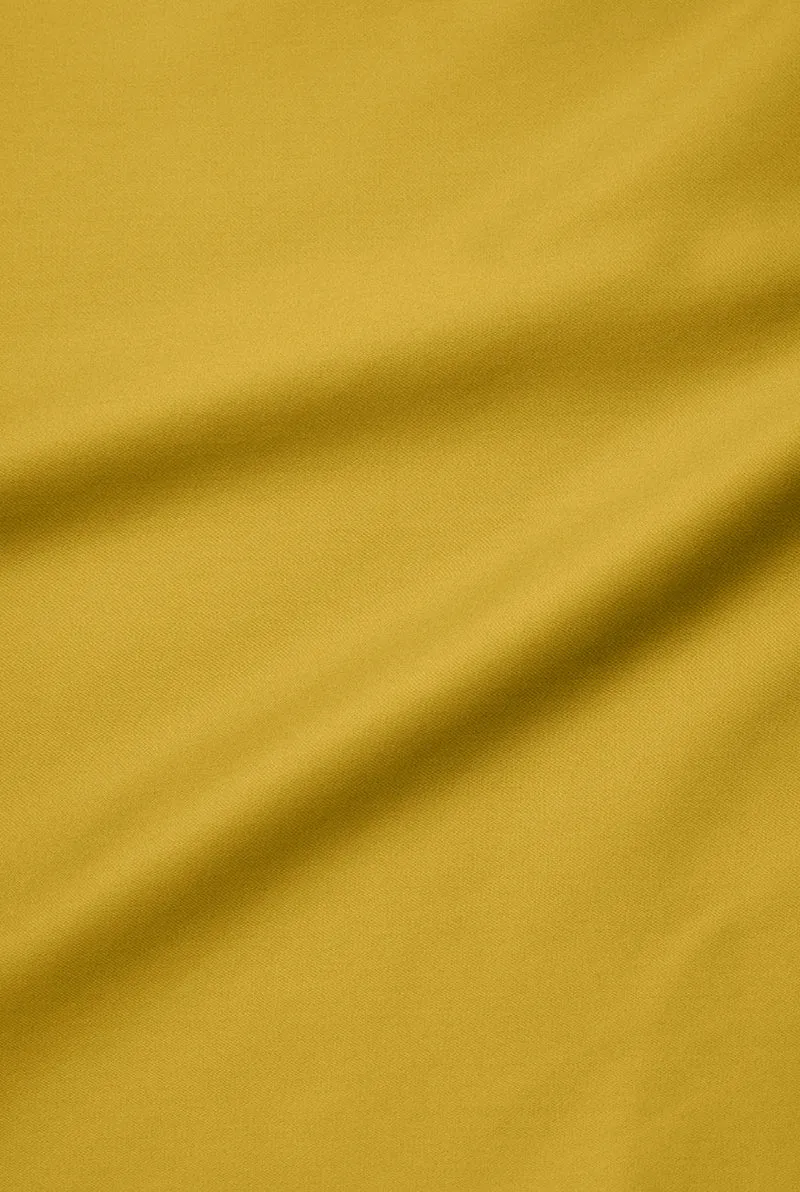 Egyptian Cotton Sateen Bedding in Mustard Color