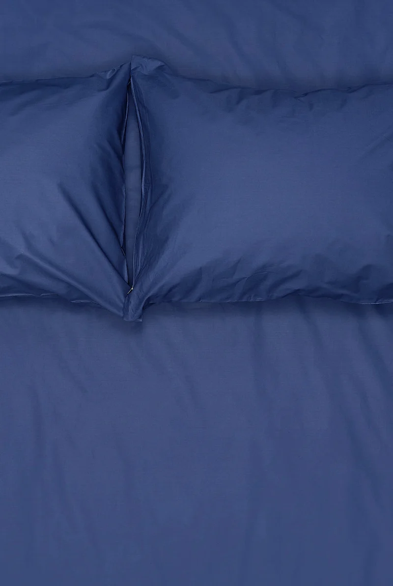 Pima Cotton Percale Bedding in Marine Color
