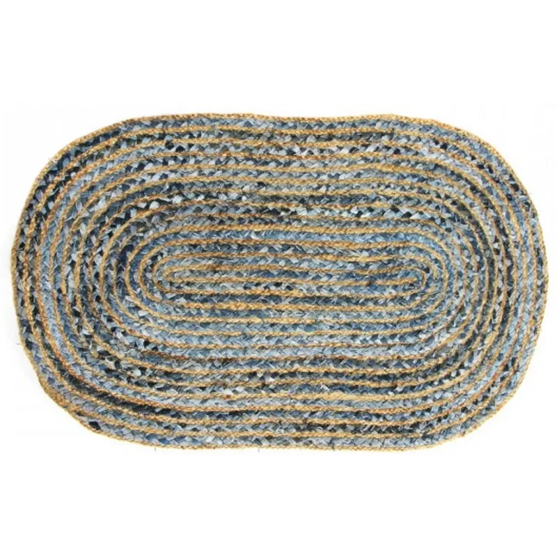 Upcycling Teppich oval