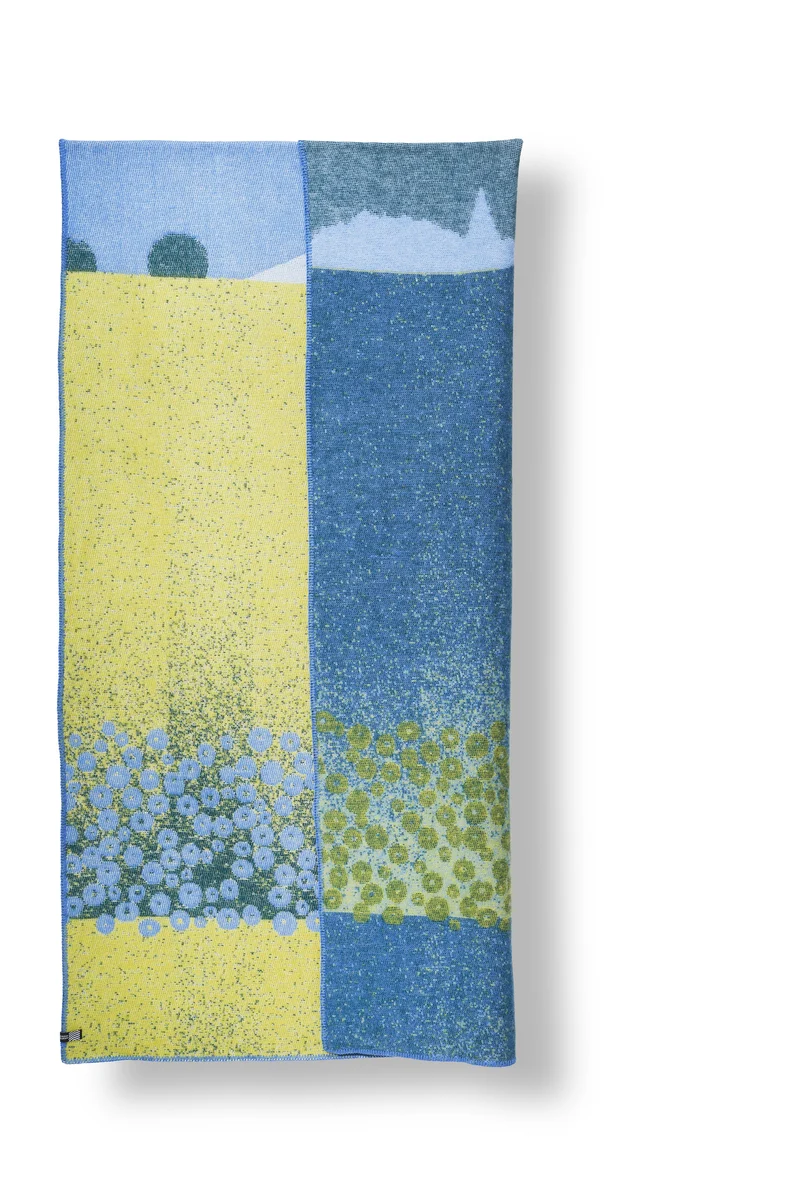 Wool Blanket "Chicory" by Laura Foster Nicholson