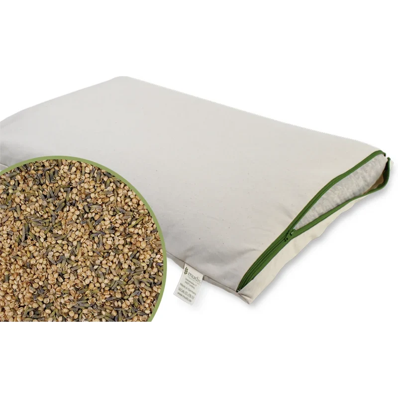 Bio Kissen mit Füllung Hirseschalen & Lavendel