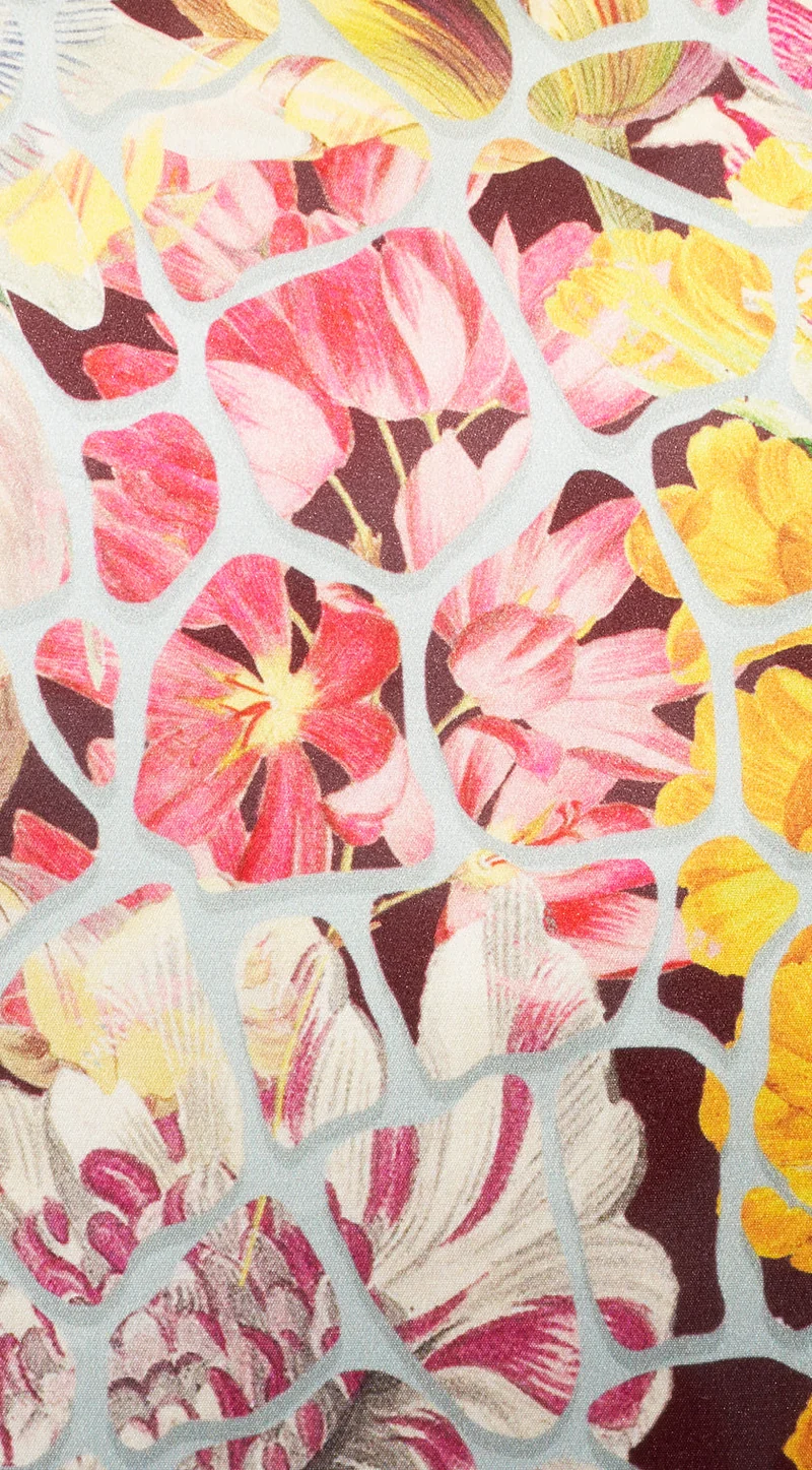 Pillows and Cushions "Broken Flowers" Printed Art