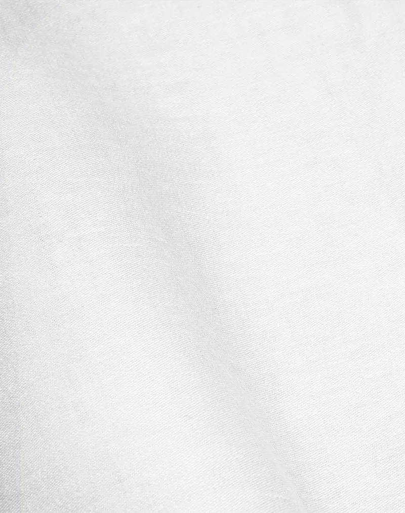 Linen Bedding Two Tone Stonewashed in White Color