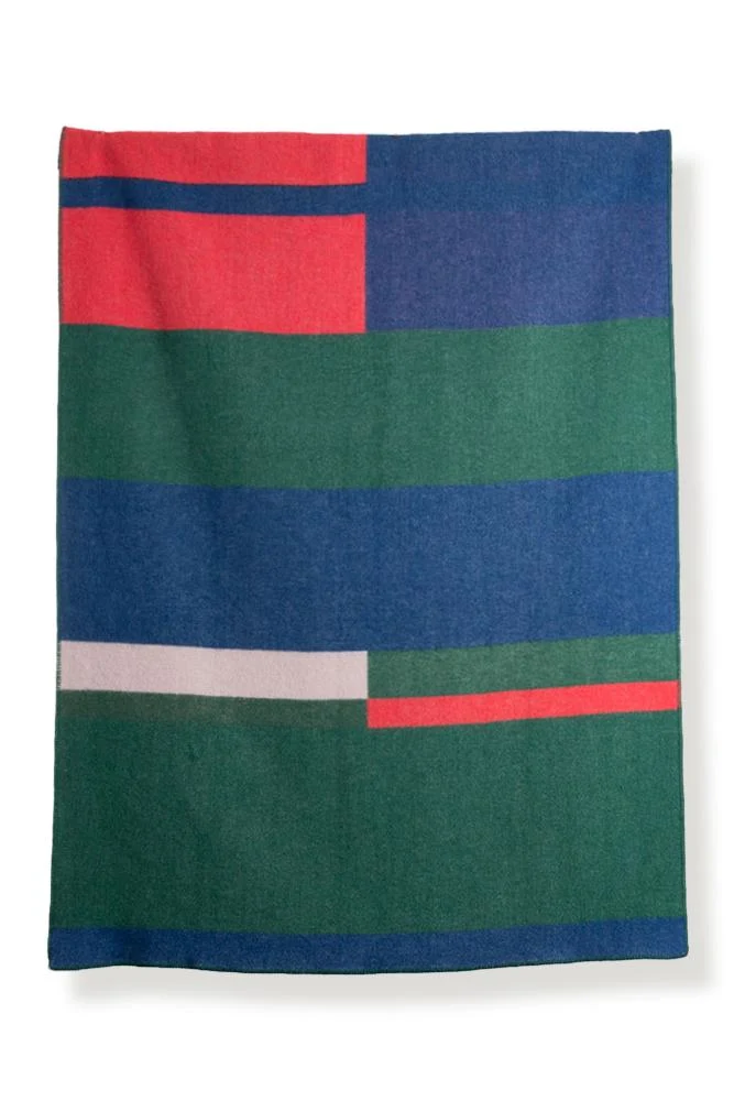 Wool Blanket "Bauhaused 1" by Michele Rondelli & Sophie Probst
