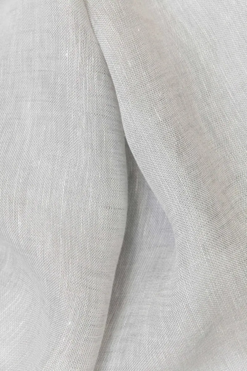Linen Curtains in Light Grey Color