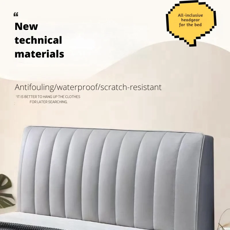 Kopfteilschutzhülle elastisch & faltenfrei | Schutz vor Staub, Flecken & Schmutz | Weich, atmungsaktiv | Farben Weiß/Blau/Grau/Rosa