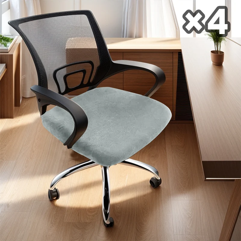 Stretch-Stuhlhussen 4er-Set für Esszimmerstühle | Elastische Stuhlbezüge mit Fleckschutz | Passgenau & waschbar