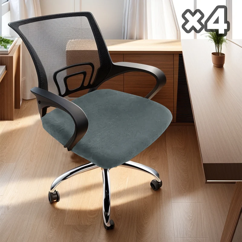 Stretch-Stuhlhussen 4er-Set für Esszimmerstühle | Elastische Stuhlbezüge mit Fleckschutz | Passgenau & waschbar