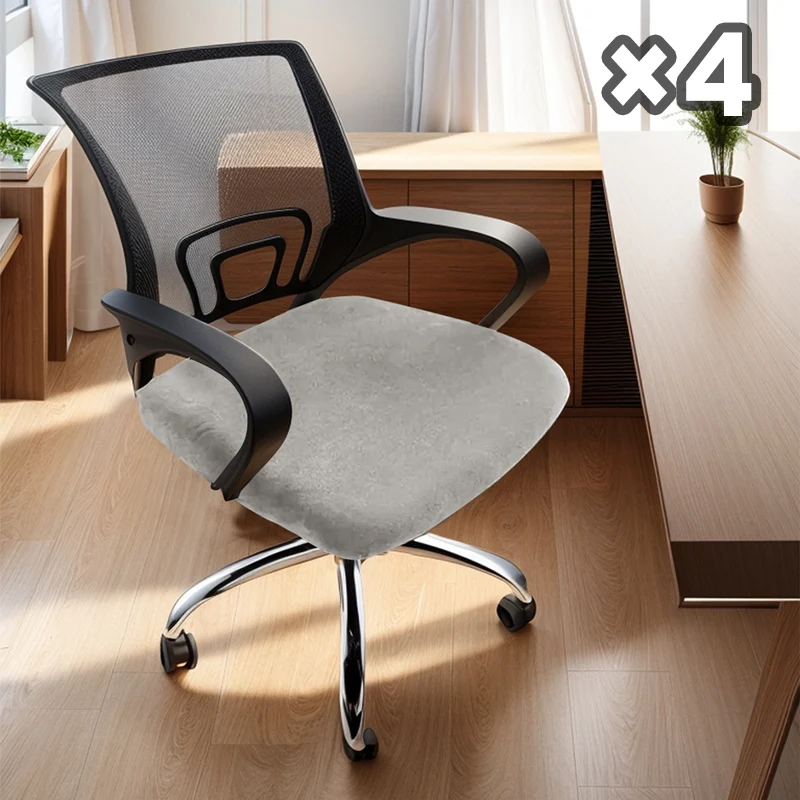 Stretch-Stuhlhussen 4er-Set für Esszimmerstühle | Elastische Stuhlbezüge mit Fleckschutz | Passgenau & waschbar