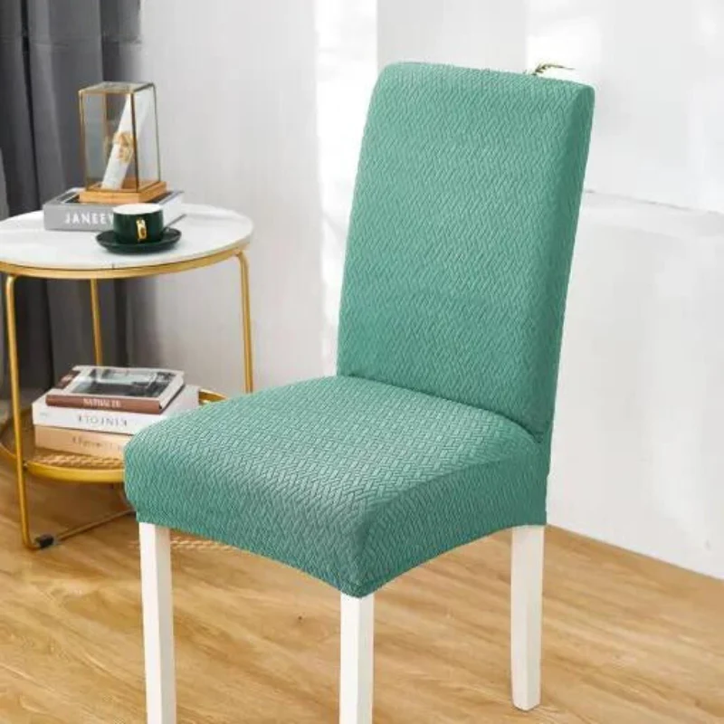 Jacquard-Stretch-Stuhlhussen im 2er-, 4er- oder 6er-Set | Für Rückenlehnen 45–60 cm | Fleckenresistent & knitterarm | Perfekter Sitz ohne Verrutschen