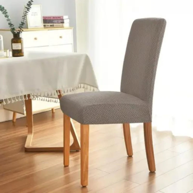 Jacquard-Stretch-Stuhlhussen im 2er-, 4er- oder 6er-Set | Für Rückenlehnen 45–60 cm | Fleckenresistent & knitterarm | Perfekter Sitz ohne Verrutschen