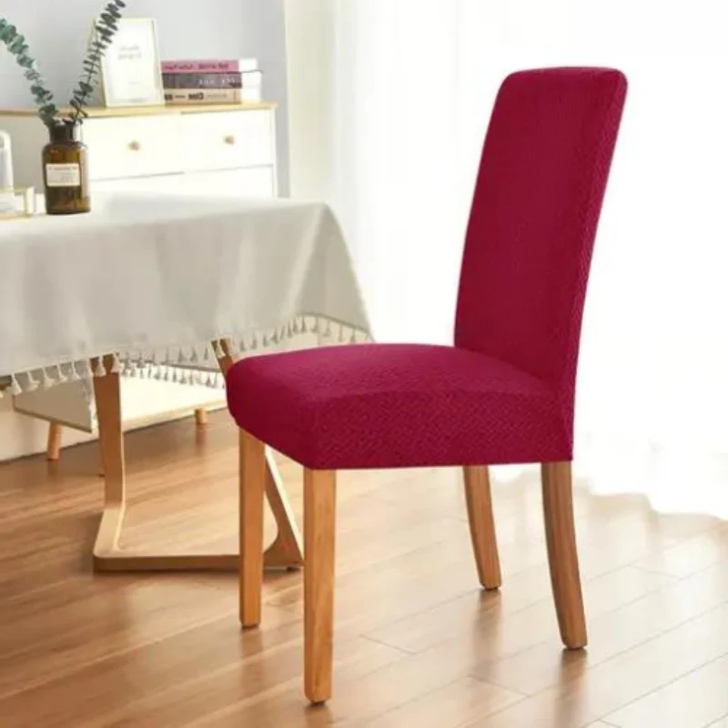 Jacquard-Stretch-Stuhlhussen im 2er-, 4er- oder 6er-Set | Für Rückenlehnen 45–60 cm | Fleckenresistent & knitterarm | Perfekter Sitz ohne Verrutschen