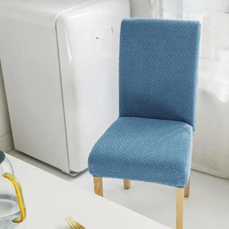 Jacquard-Stretch-Stuhlhussen im 2er-, 4er- oder 6er-Set | Für Rückenlehnen 45–60 cm | Fleckenresistent & knitterarm | Perfekter Sitz ohne Verrutschen