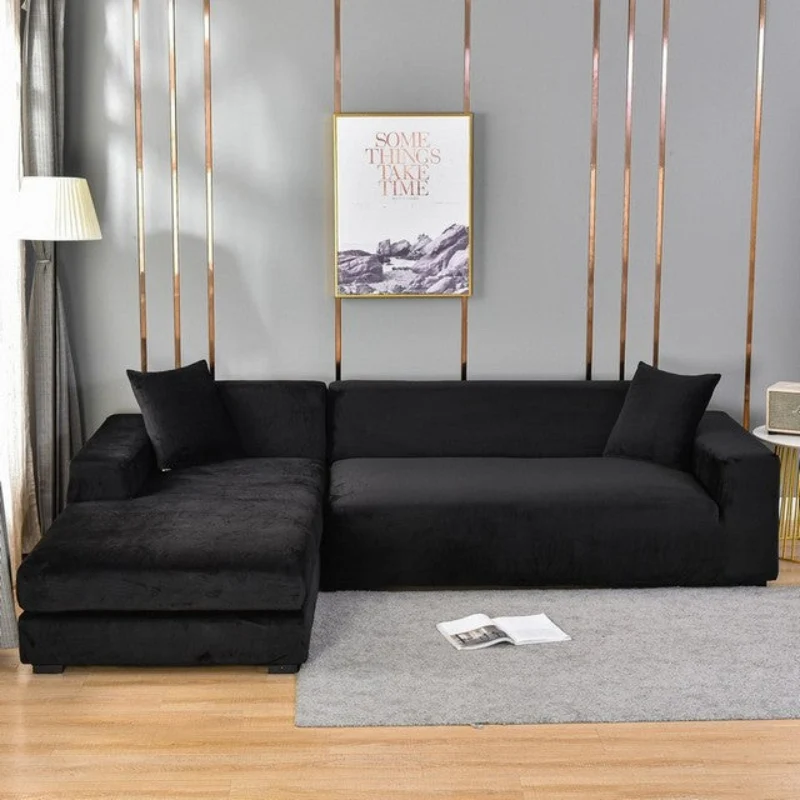 Samtiger Stretch-Sofabezug wasserabweisend | Universell 1–4 Sitzer 90–300 cm | Schutz vor Flecken & Staub | 11 Farben