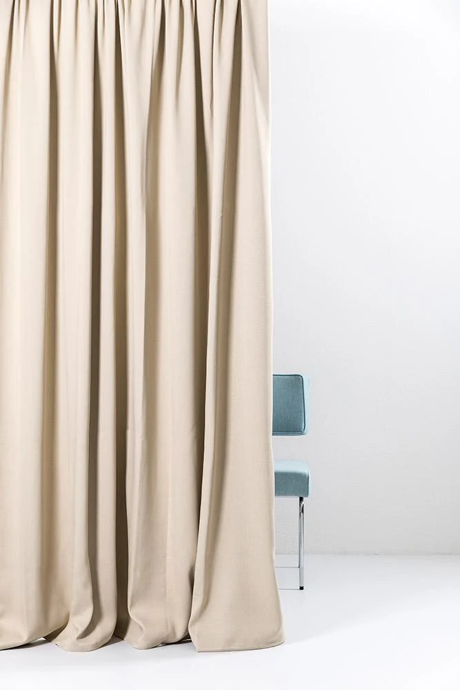 Blackout Curtains (Mat Satin Weave) in Beige Caramel Color