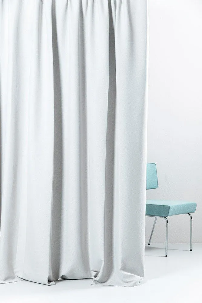 Blackout Curtains (Linen Optic) in Silver Color