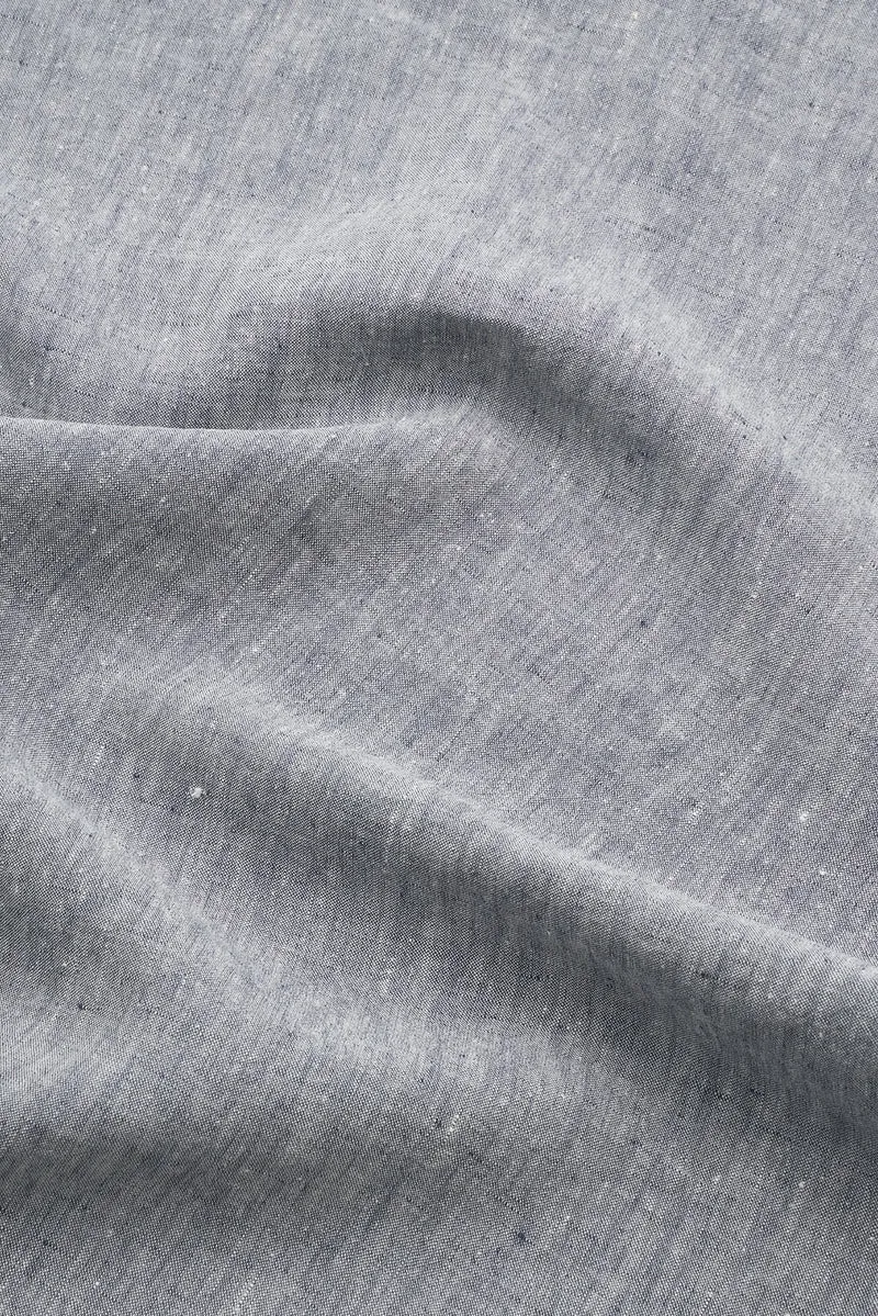 Linen Bedding Melange in Blue Color