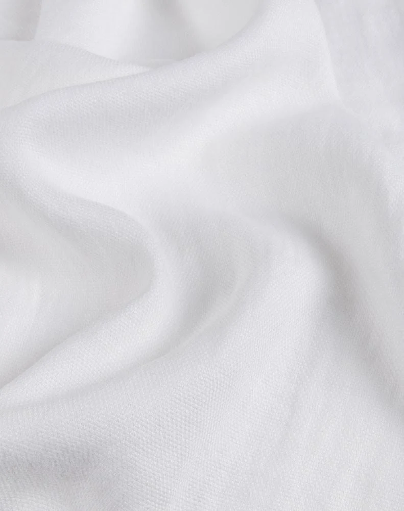 Linen Bedding Panama in White Color