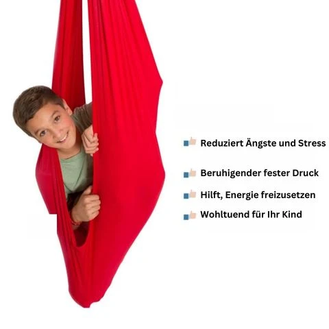 Sensorische Therapieschaukel für Kinder | Dehnbar & beruhigend bei Reizüberflutung | Für ADHS, Autismus & Sensorische Integration