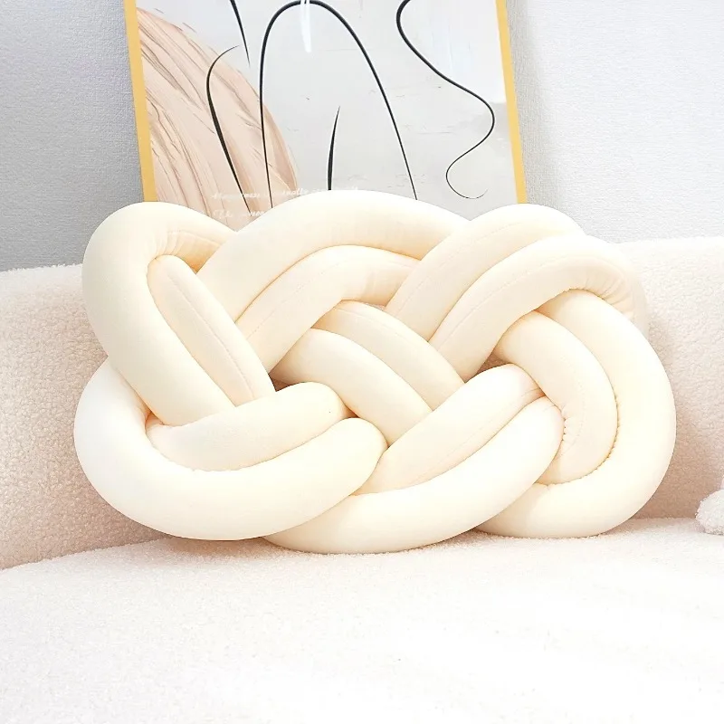 Dekokissen mit Knotenmuster | Geometrisches Design | Waschbar & Weich