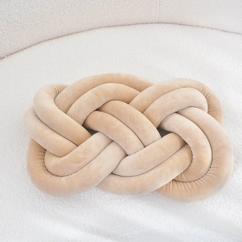 Dekokissen mit Knotenmuster | Geometrisches Design | Waschbar & Weich