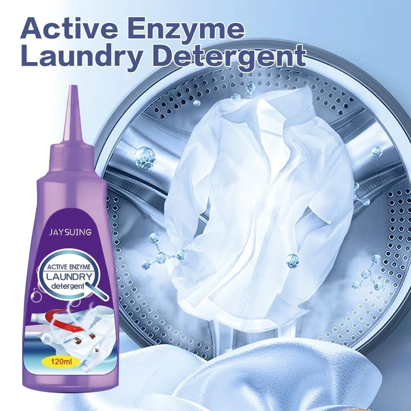 Fleckenentferner 120 ml mit aktiven Enzymen | Sofort-Reiniger für Kleidung & Polster | für weiße, dunkle & bunte Stoffe