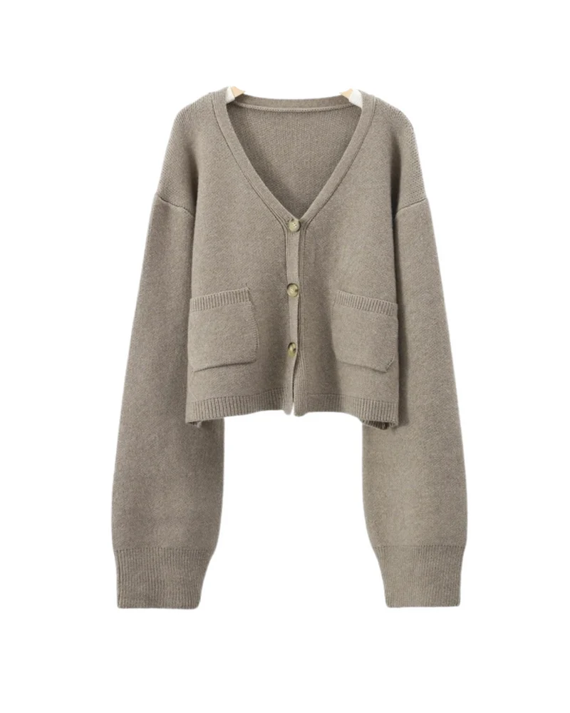 Elma | Klassische gestrickte Damenstrickjacke