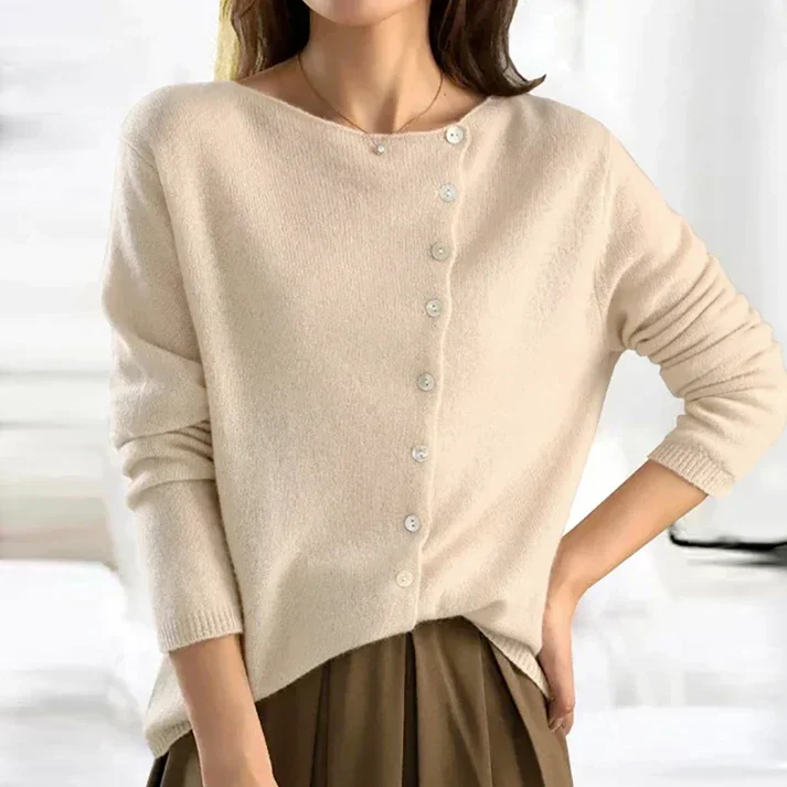 Lia | Einfacher Langärmeliger Pullover für Damen