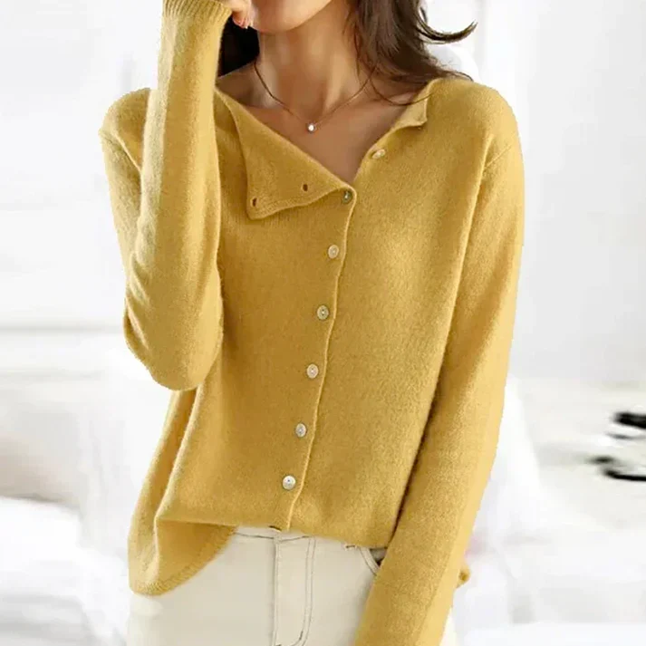 Lia | Einfacher Langärmeliger Pullover für Damen