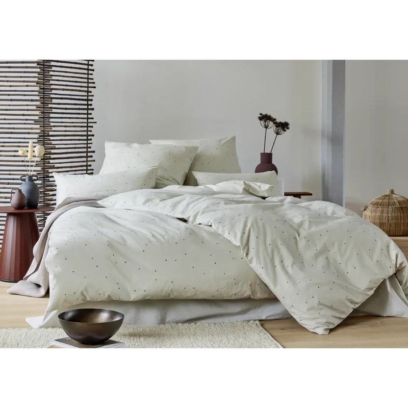 Bio Edel-Linon Bettwäsche Dancing Dots Garnitur