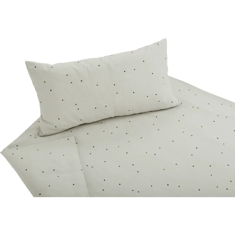 Bio Edel-Linon Bettwäsche Dancing Dots Kissenbezug