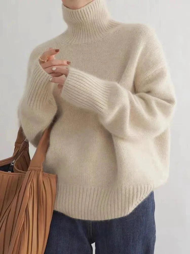 Karley | Weicher Rollkragenpullover aus Strick