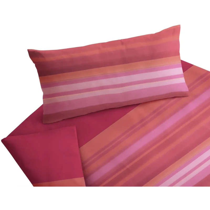 Bio Satin Bettwäsche Meran Rot Garnitur