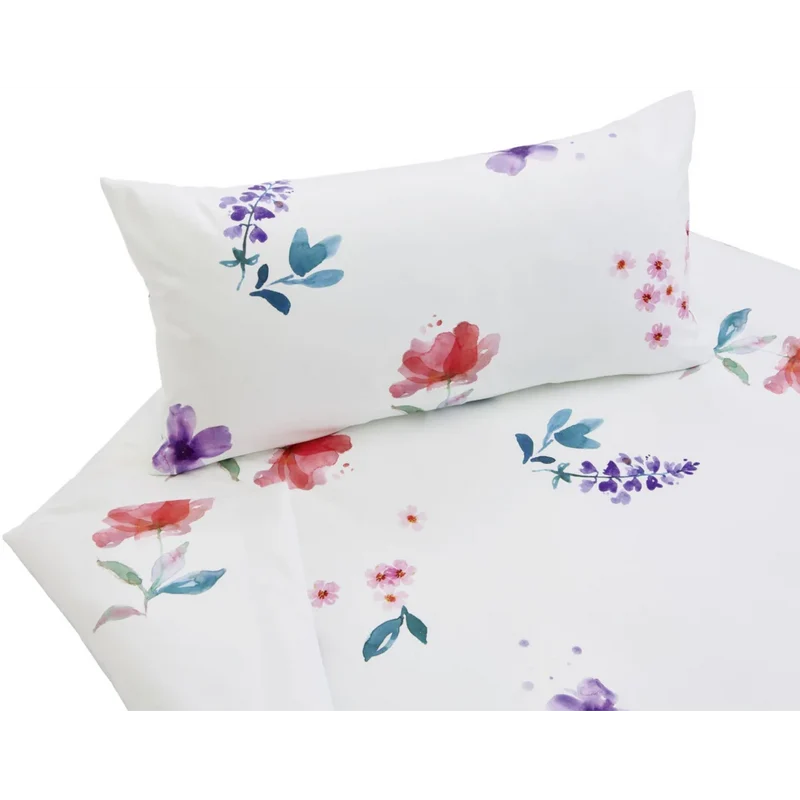 Bio Satin Bettwäsche Blumenwiese Garnitur