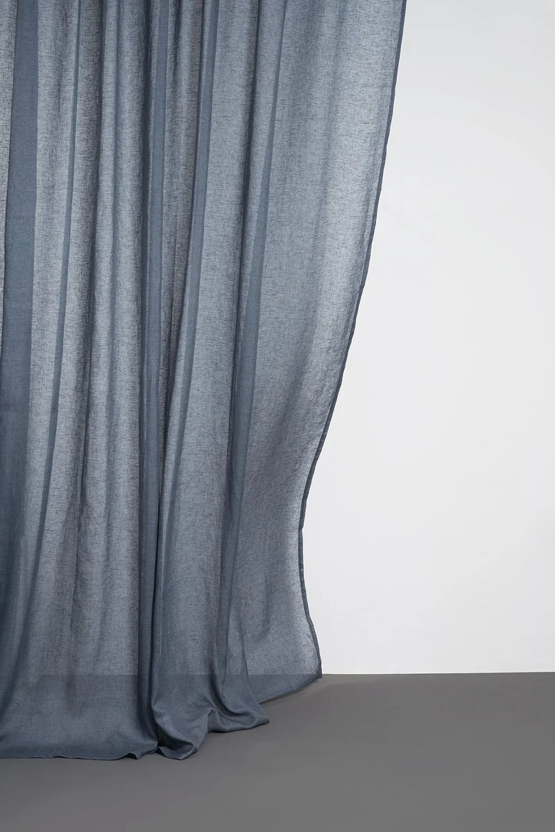 Linen Curtains in Grey Color