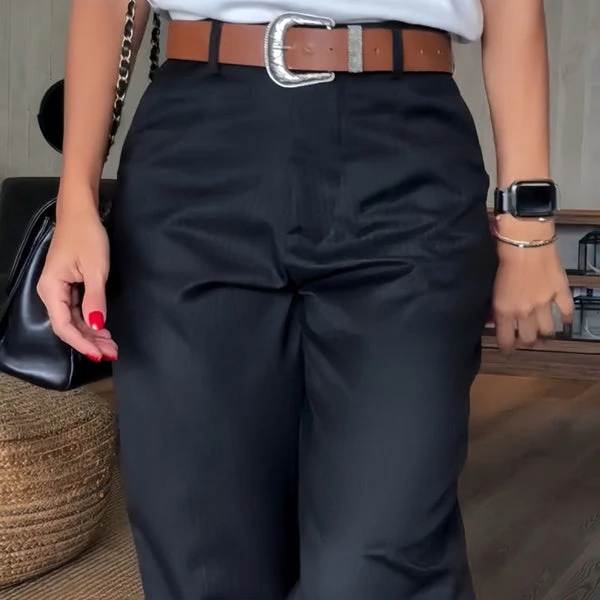 Damen Gestreifte Business Anzughose - Elegant & Modern