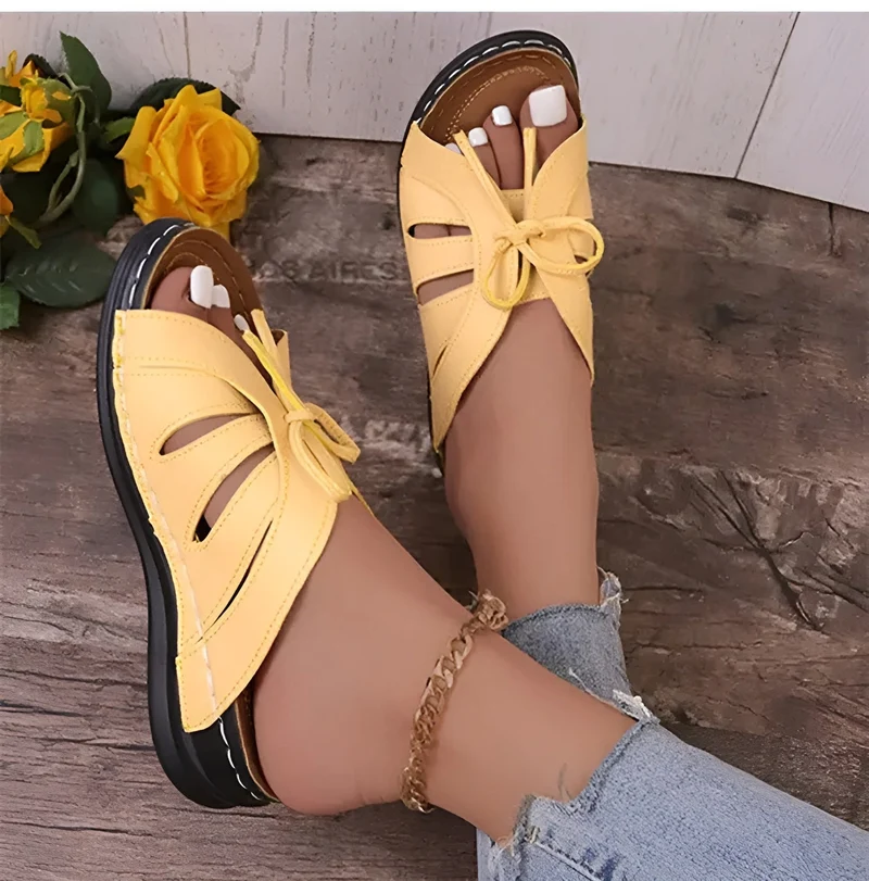 Retro Sandalen Damen – Bequeme orthopädische Schuhe für den Sommer