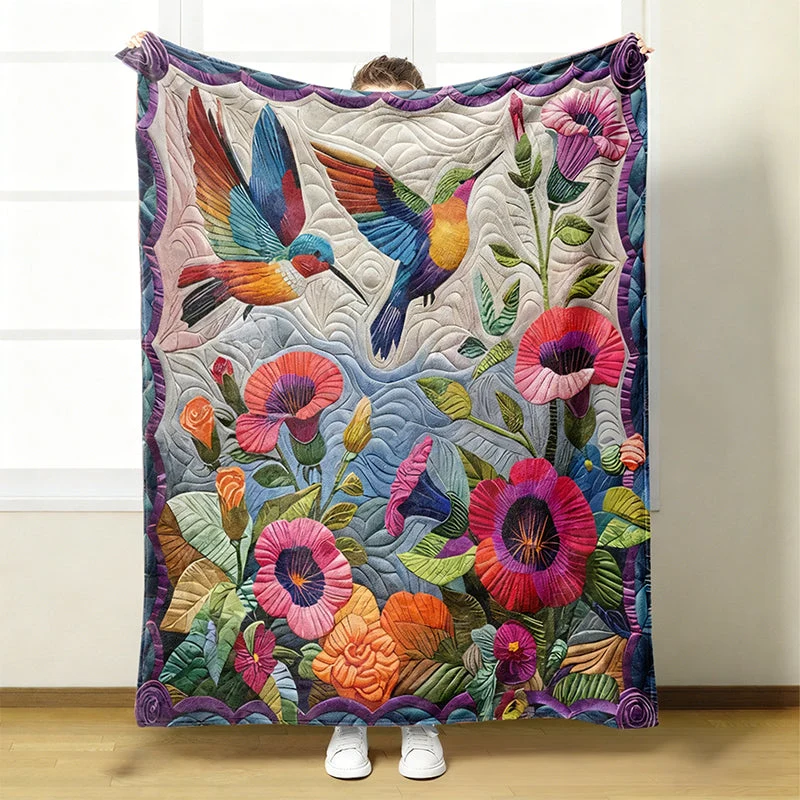 Flanelldecke mit Blumenmuster und kuscheliger Wärme | 7 Designs (A–G) | 6 Größen | Waschbar & fusselfrei für Sofa und Bett