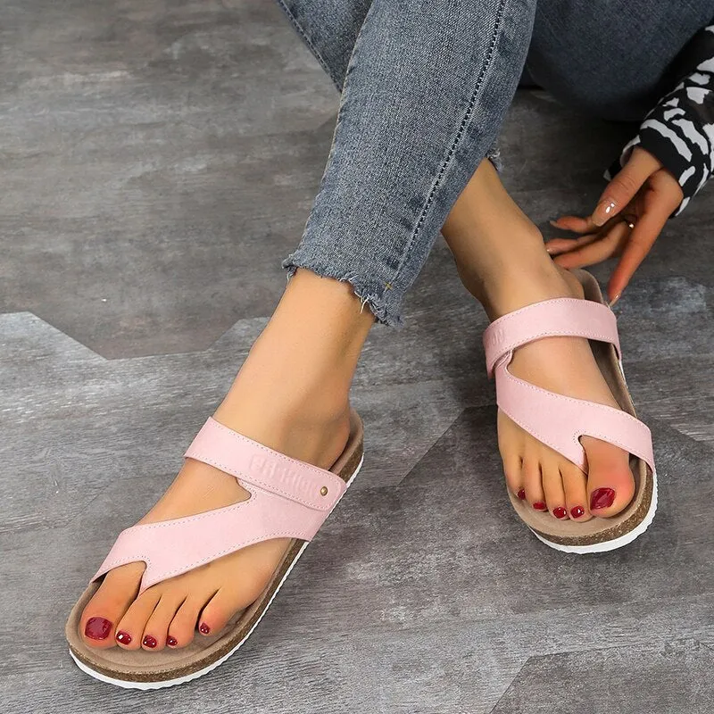 KorkFlex™ – Orthopädische offene Kork Sandalen für Damen